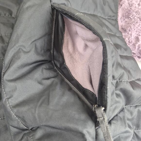 The North Face Girls XL 18 Reversible Jacket Fleece Sherpa Purple Gray Full Zip - Picture 10 of 13